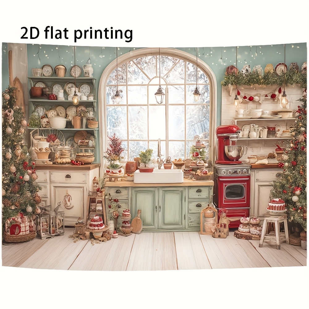 2D flat 1-piece polyester back - огляд і ціна Kitchen Baking Background
