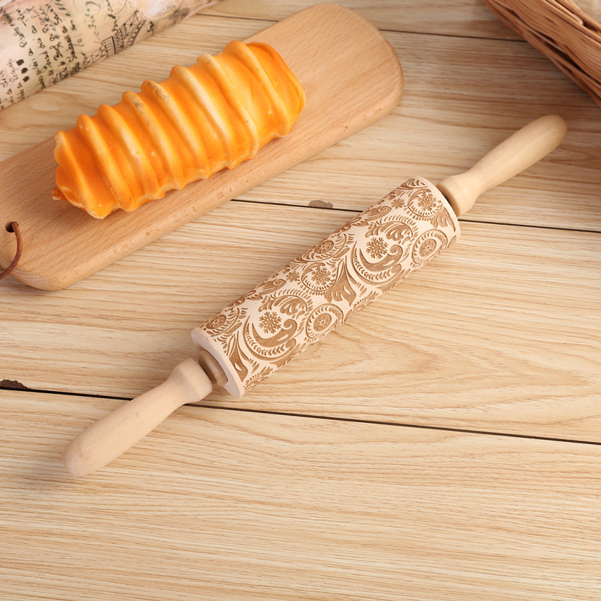 1PC Embossing Engraved Rolling - огляд і ціна Kitchen Roller Baking