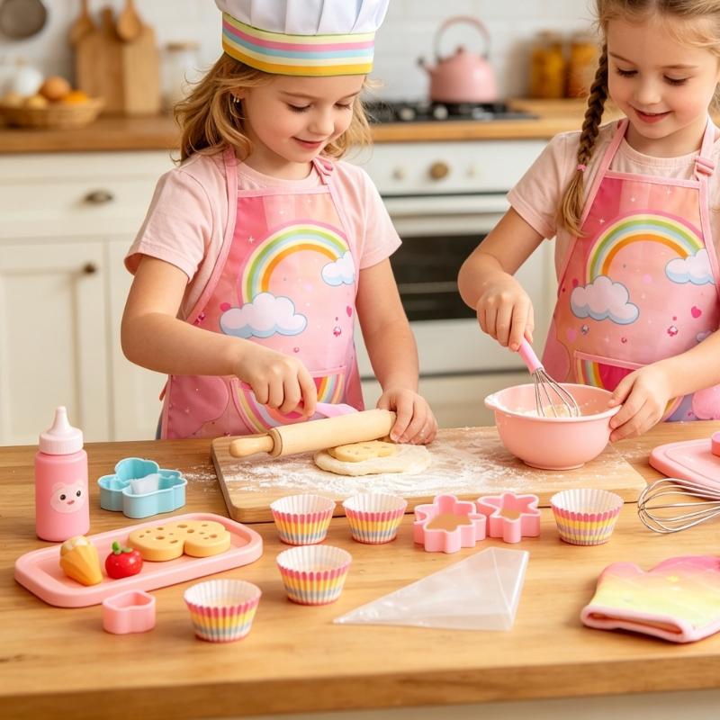 Kids Baking Apron Set With Glo - огляд і ціна Kitchen Kids Baking Set